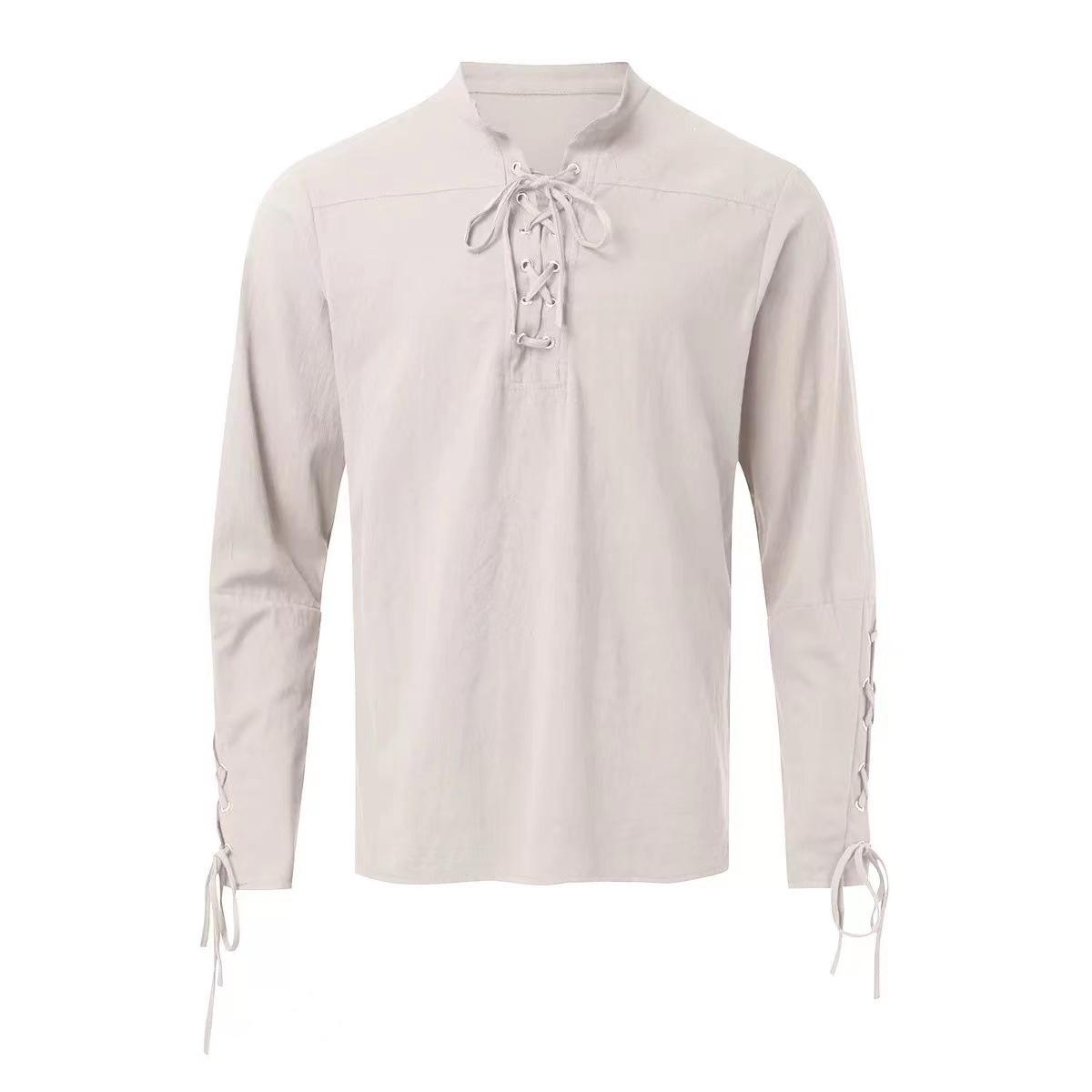 Середньовічний костюм для косплея Nordic Viking Pirate Fashion Чоловіча пов язка з довгим рукавом Ренесансна сорочка Лицарська панк чоловіча сорочка воїна XL бежевий
Середньовічний костюм для косплея Nordic Viking Pirate Fashion Чоловіча пов язка з довгим рукавом Ренесансна сорочка Лицарська панк чоловіча сорочка воїна XL бежевий