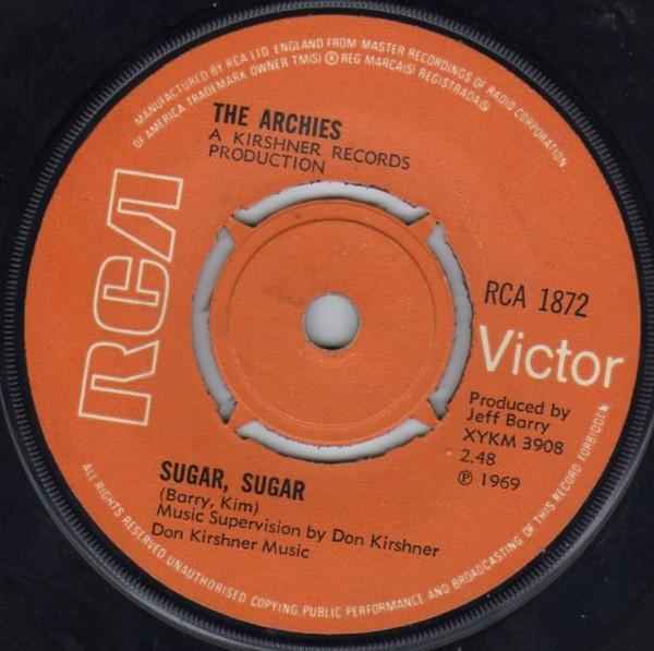 7inch Record ARCHIES - Sugar, Sugar RCA1872 1969 UK Rock Used
7inch Record ARCHIES - Sugar, Sugar RCA1872 1969 UK Rock Used