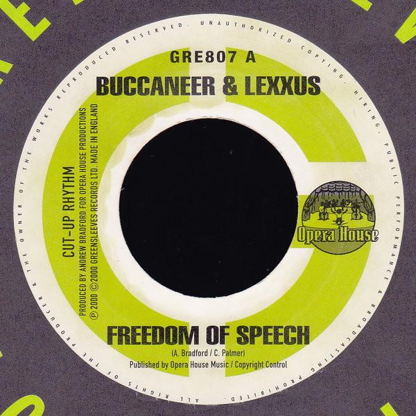 7inch Record BUCCANEER & LEXXUS - Freedom Of Speech GRE807 Greensleeves Re 2000 UK Reggae, Ska & Dub Used
7inch Record BUCCANEER & LEXXUS - Freedom Of Speech GRE807 Greensleeves Re 2000 UK Reggae, Ska & Dub Used