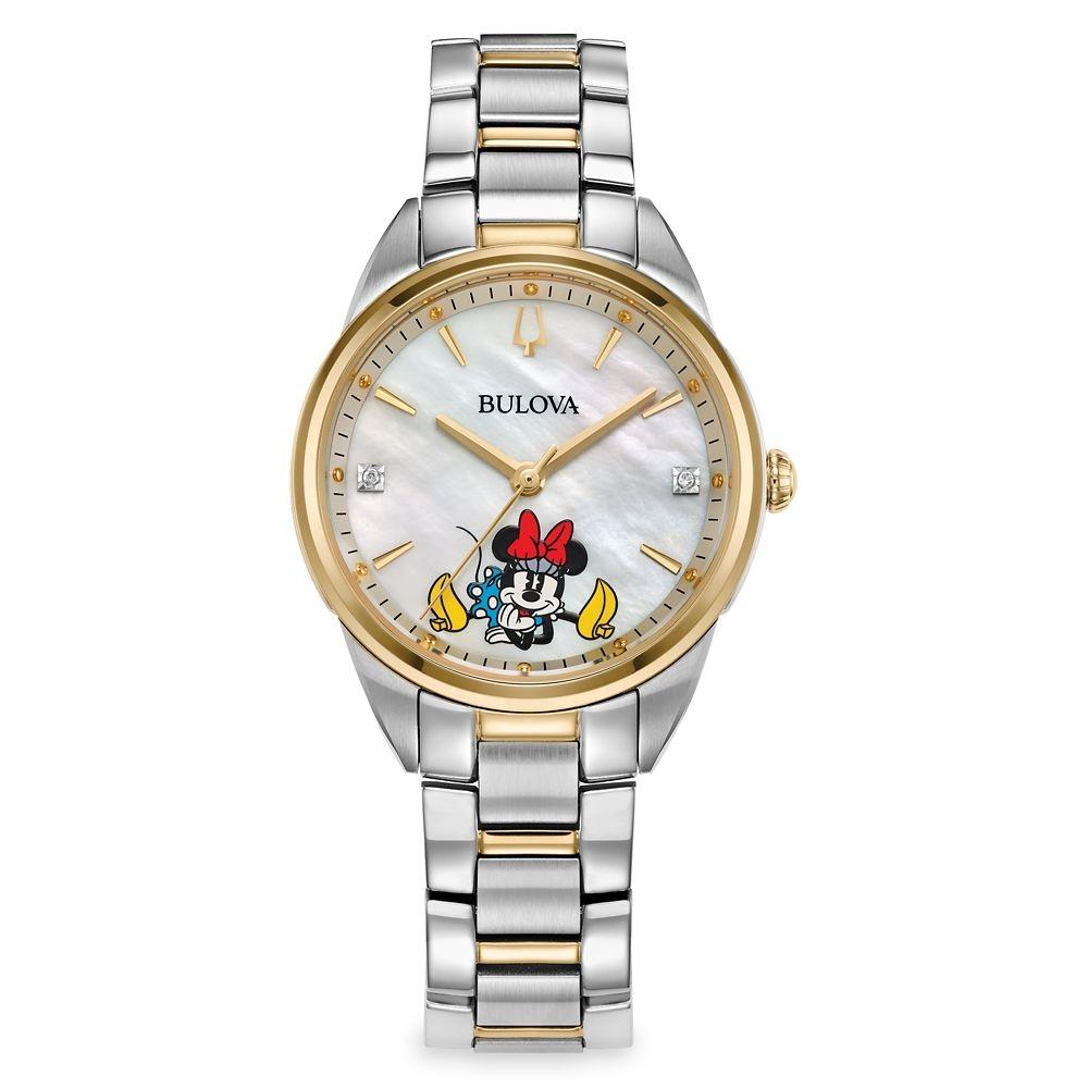 Disney Minnie Mouse Stainless Steel Quartz Watch By Bulova
Disney Minnie Mouse Stainless Steel Quartz Watch By Bulova