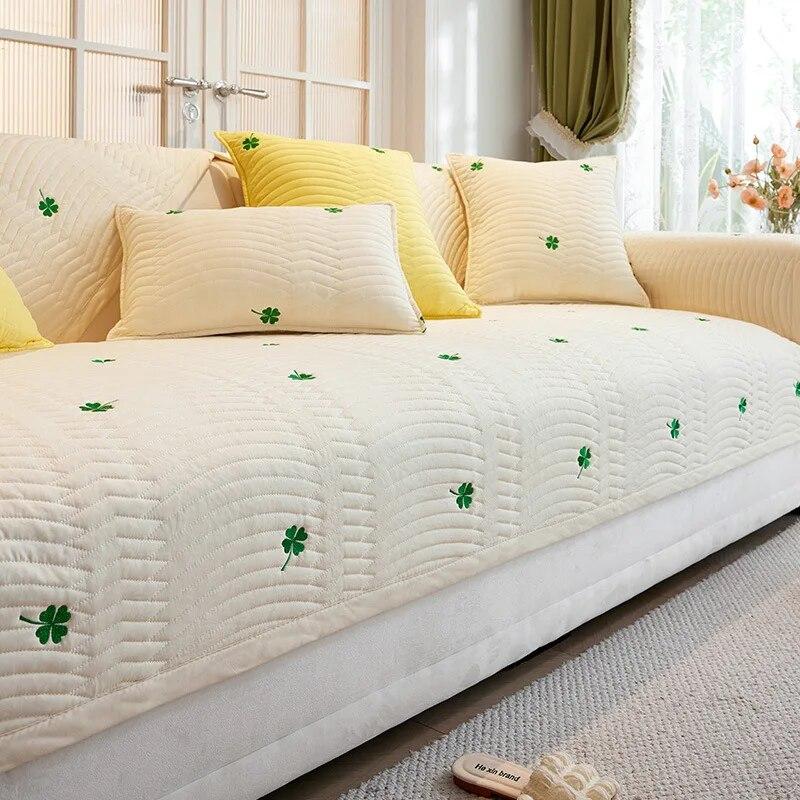 Новый чехол для дивана из полиэстера и хлопка Clover для гостиной, универсальный коврик для дивана, нескользящий кремовый чехол для дивана, подушка, чехлы для дома 70x70cm 1pcs
Новый чехол для дивана из полиэстера и хлопка Clover для гостиной, универсальный коврик для дивана, нескользящий кремовый чехол для дивана, подушка, чехлы для дома 70x70cm 1pcs