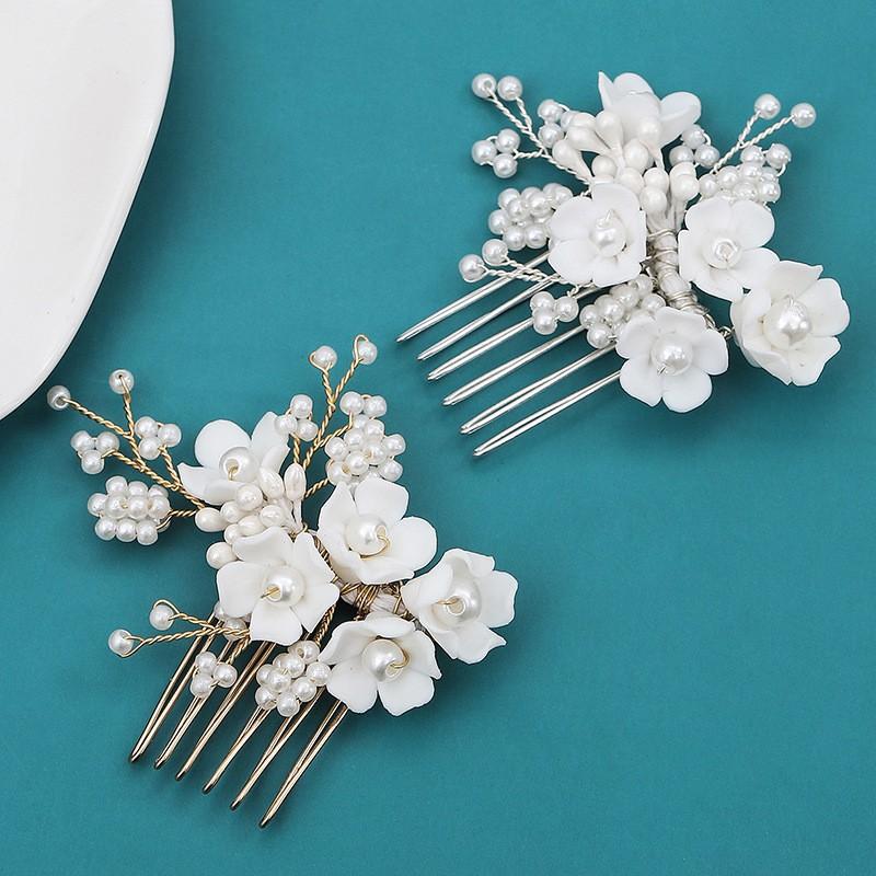 Hair Comb Exquisite Bridal Handmade Jewelry Ceramic Flowers Super Immortal Wedding Shoot Wedding Bride Accessories Hair Comb Headgear серебряный
Hair Comb Exquisite Bridal Handmade Jewelry Ceramic Flowers Super Immortal Wedding Shoot Wedding Bride Accessories Hair Comb Headgear серебряный