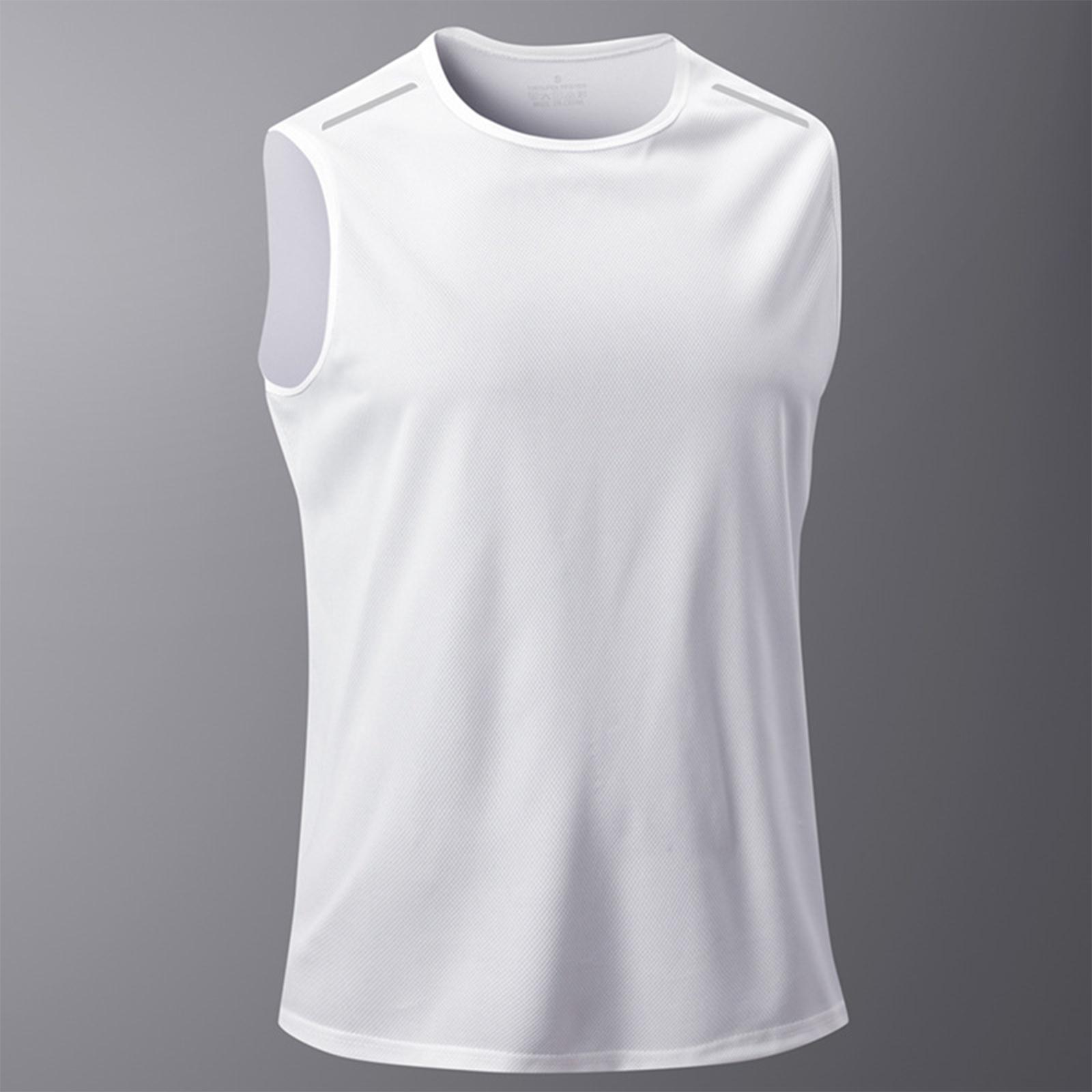 Men Sleeveless Athletic Tank Top Crew Neck Casual Fit Muscle Shirt Lightweight Breathable Sportswear for Workout Running Gym Training XXL білий
Men Sleeveless Athletic Tank Top Crew Neck Casual Fit Muscle Shirt Lightweight Breathable Sportswear for Workout Running Gym Training XXL білий