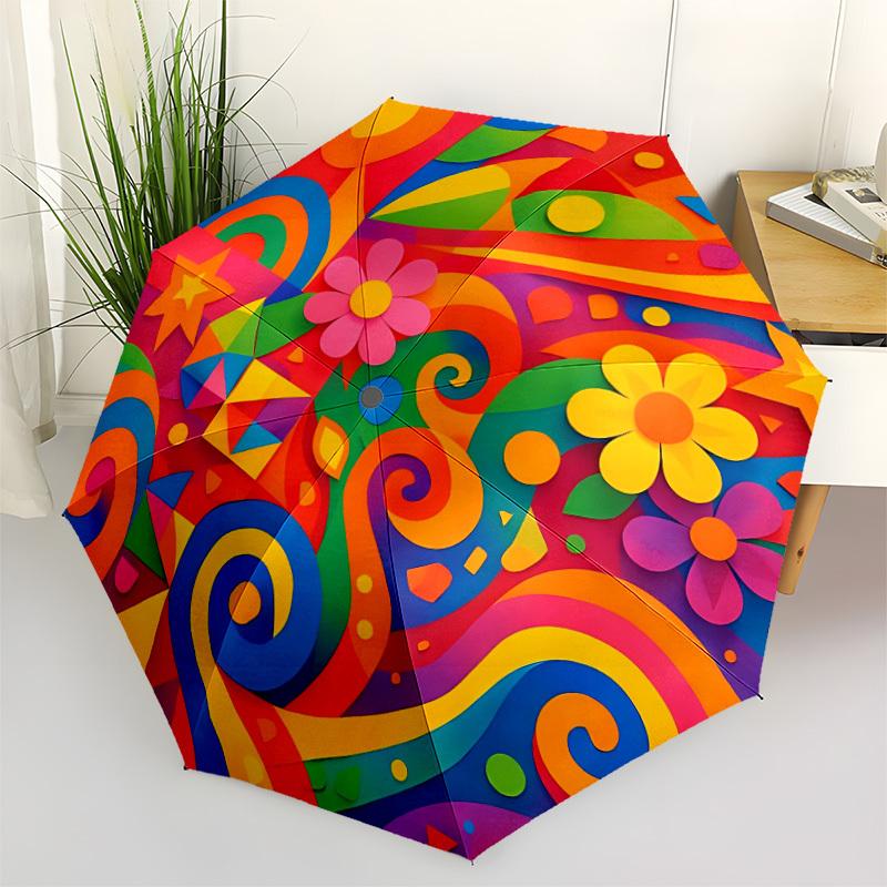 1pc Colorful Abstract Umbrella Portable Folding Umbrella Durable Iron Frame, Suitable for All Seasons Home Travel Outdoor yy260319038
1pc Colorful Abstract Umbrella Portable Folding Umbrella Durable Iron Frame, Suitable for All Seasons Home Travel Outdoor yy260319038