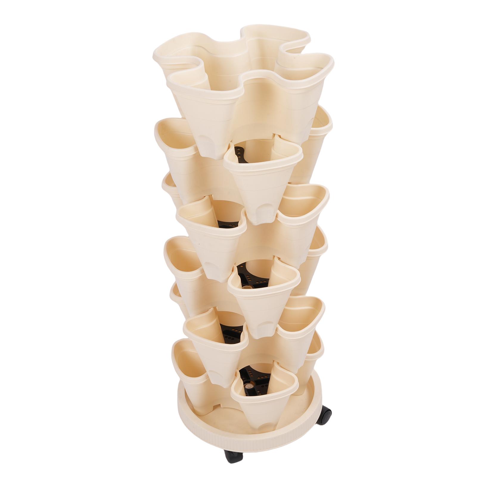Stackable Flower Pot Multi Layer Waterproofing Space Saving Stable Vertical Garden Planter for Home Balcony
Stackable Flower Pot Multi Layer Waterproofing Space Saving Stable Vertical Garden Planter for Home Balcony