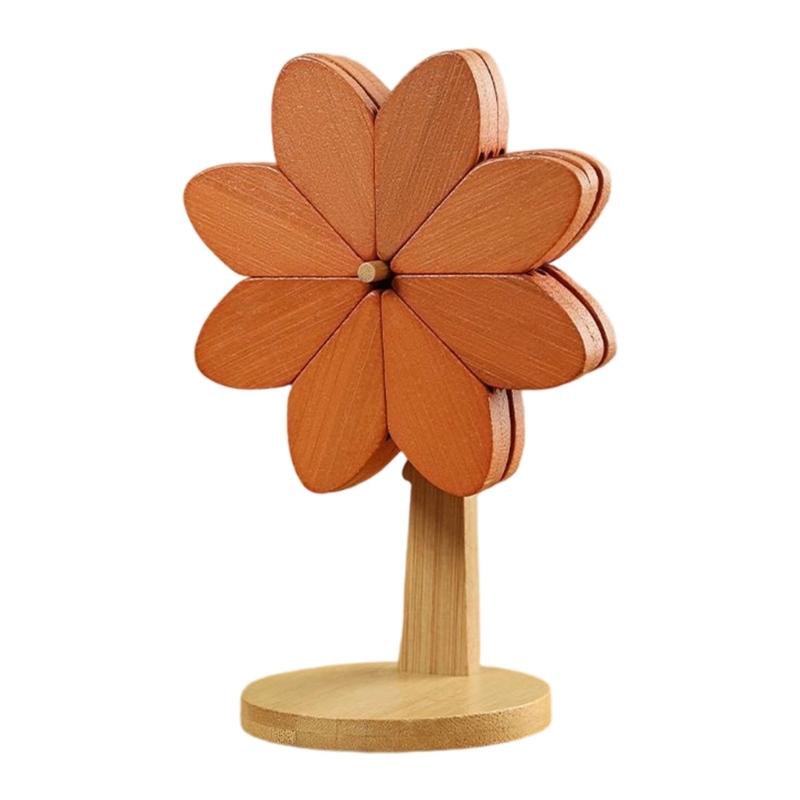 Decorative Windmill Shaped Wood Trivet with Stand Heatproof Pot Pan Pad For Dining Table Kitchen Essential
Decorative Windmill Shaped Wood Trivet with Stand Heatproof Pot Pan Pad For Dining Table Kitchen Essential