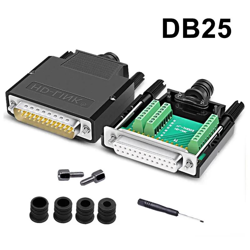 25 Pin D-sub Male/Female DB25 Connector Breakout Connectors Solder Free Signals Serial Port Plug Board DB25 Terminal Adapter 1 Pcs&25Pin
25 Pin D-sub Male/Female DB25 Connector Breakout Connectors Solder Free Signals Serial Port Plug Board DB25 Terminal Adapter 1 Pcs&25Pin