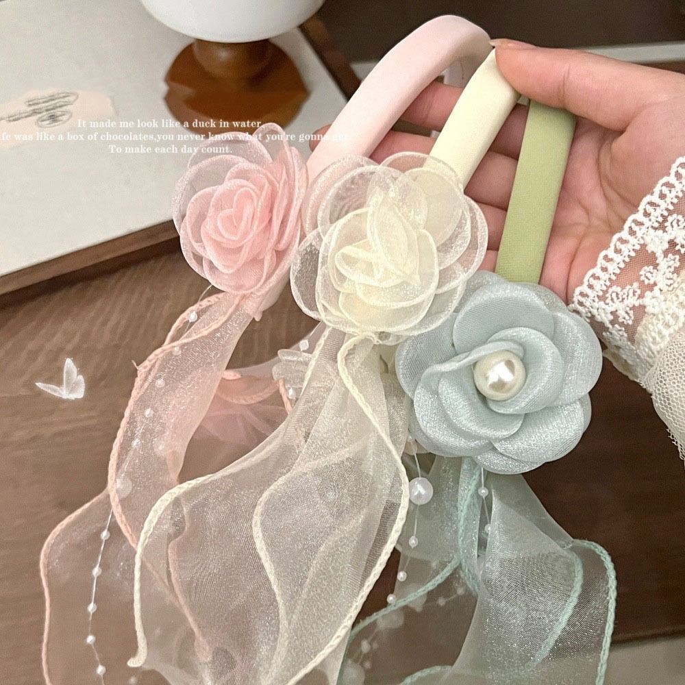 Lace Ribbon Ribbon Headband Pearl Hair Hoop Creative Flower Hair Band Decoration рожевий
Lace Ribbon Ribbon Headband Pearl Hair Hoop Creative Flower Hair Band Decoration рожевий