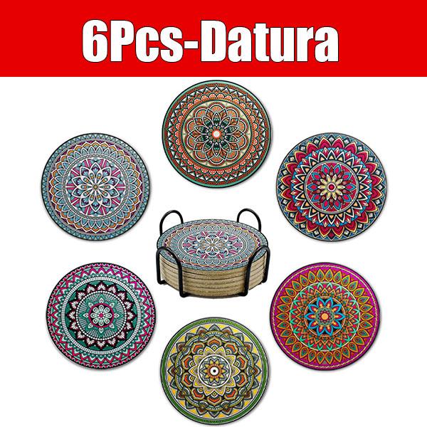 6 Pcs Boho Ceramic Coasters Set with Holder Mandala Round Absorbent Drink Coasters for Coffee Glasses Mugs Home Decoration Gift
6 Pcs Boho Ceramic Coasters Set with Holder Mandala Round Absorbent Drink Coasters for Coffee Glasses Mugs Home Decoration Gift
