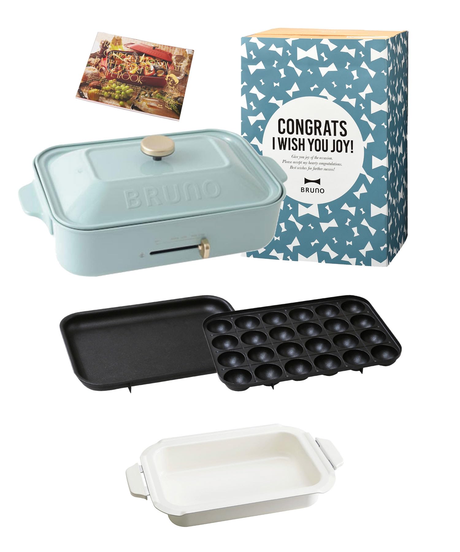 BRUNO Bruno Compact Hot Plate Body 3 types of plates Ceramic Coated Pot Yakiniku Celebration Sleeve Recipe Book Included limited to directly managed
BRUNO Bruno Compact Hot Plate Body 3 types of plates Ceramic Coated Pot Yakiniku Celebration Sleeve Recipe Book Included limited to directly managed
