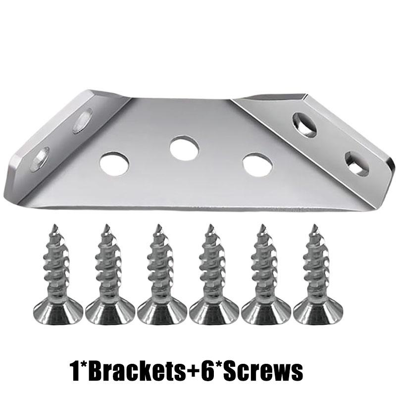 1/50Set Universal Stainless Steel Corner Bracket 90 Degree Right Angle Fixed Bracket Wood Furniture Bedframe Cabinet Accessorie
1/50Set Universal Stainless Steel Corner Bracket 90 Degree Right Angle Fixed Bracket Wood Furniture Bedframe Cabinet Accessorie