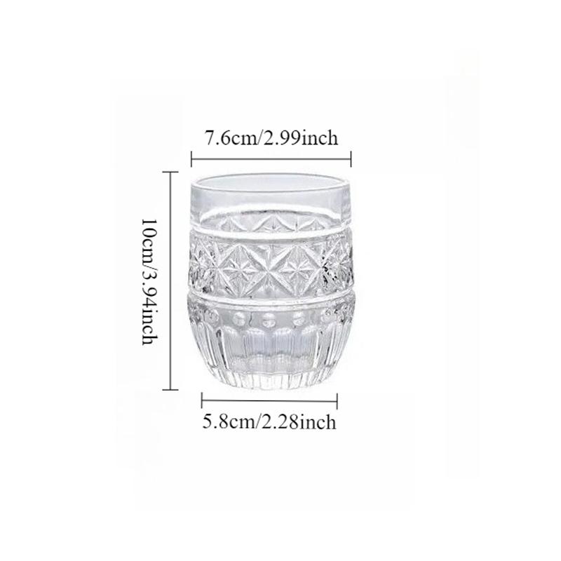Carved Whiskey Glass Beer Cups High-end Transparent Foreign Wine Glasses European Classical for Household Thick Drinkware Cups 1pcs
Carved Whiskey Glass Beer Cups High-end Transparent Foreign Wine Glasses European Classical for Household Thick Drinkware Cups 1pcs