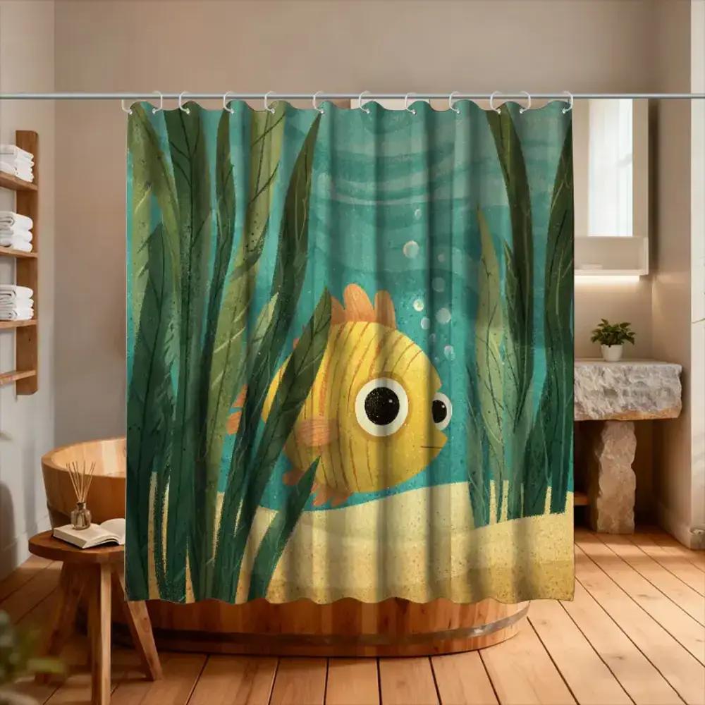 1Pc Bathroom Shower Curtain, Marine Life Exploration, Ocean Festival Shower Curtain, Includes 12 Hooks, 70.87*70.87Inch Bathroom W60H190(CM)-1 Pcs
1Pc Bathroom Shower Curtain, Marine Life Exploration, Ocean Festival Shower Curtain, Includes 12 Hooks, 70.87*70.87Inch Bathroom W60H190(CM)-1 Pcs
