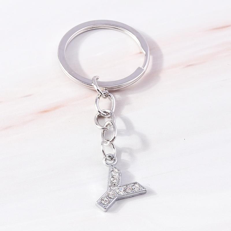 Fashion Charms 26 English Letters A-Z Alphabet Keychain Crystal Rhinestones Alloy Key Rings Gift for Handbag Jewelry DIY
Fashion Charms 26 English Letters A-Z Alphabet Keychain Crystal Rhinestones Alloy Key Rings Gift for Handbag Jewelry DIY