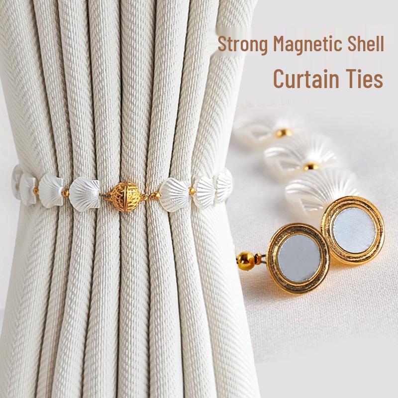 Shell Magnetic Rhinestone Tie-back for Sheer Curtains - Light Luxury Curtain Buckle for Bedroom and Living Room Shell Style 25cm
Shell Magnetic Rhinestone Tie-back for Sheer Curtains - Light Luxury Curtain Buckle for Bedroom and Living Room Shell Style 25cm