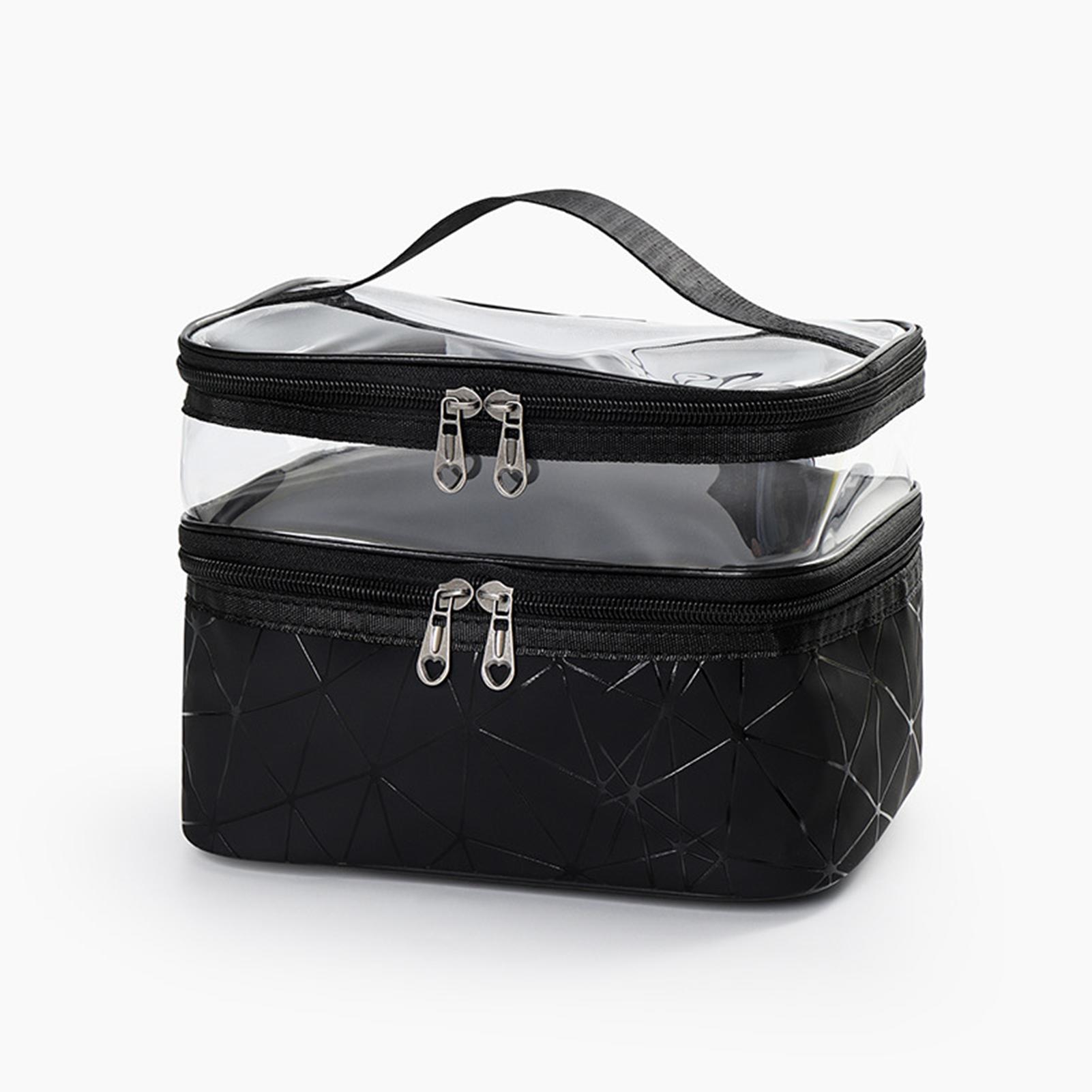 Ladies Cosmetic Bag Transparent Double Layer Waterproof High Capacity Toiletry Storage Bag for чёрный
Ladies Cosmetic Bag Transparent Double Layer Waterproof High Capacity Toiletry Storage Bag for чёрный