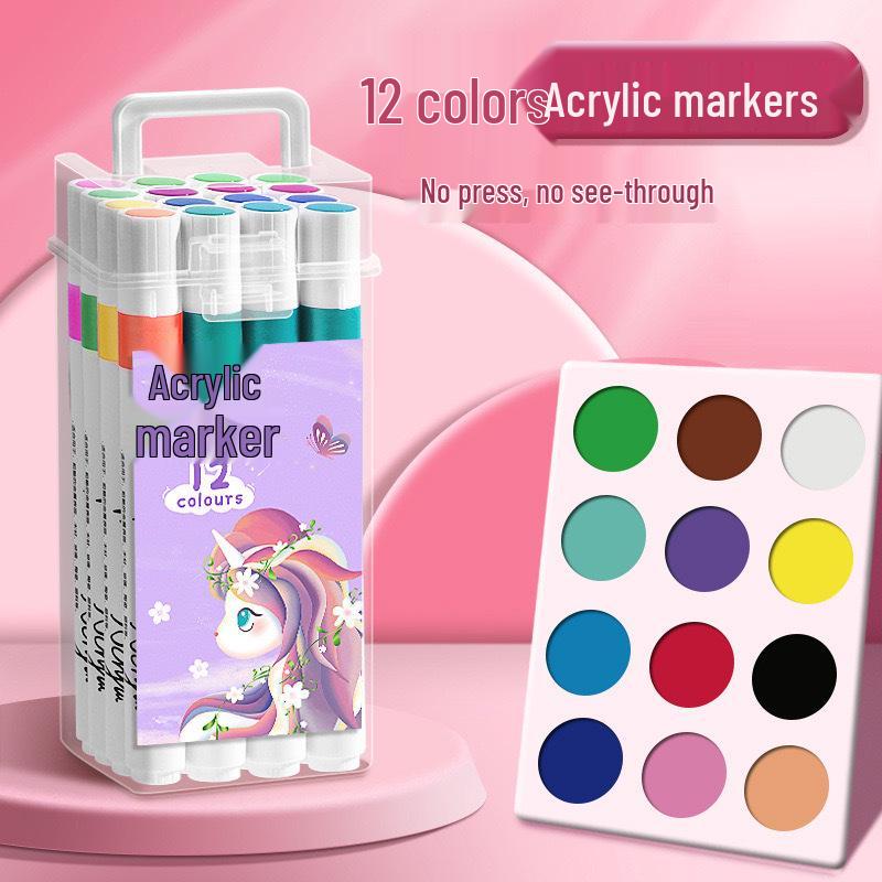 Acrylic Marker and Watercolor Pen Set for Kids - Non-Transparent, Stackable Colors for Art and School Projects.
Acrylic Marker and Watercolor Pen Set for Kids - Non-Transparent, Stackable Colors for Art and School Projects.