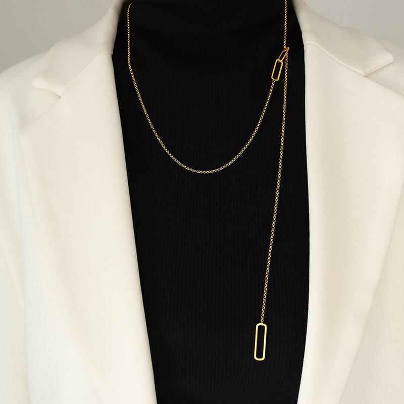 Autumn And Winter Fashion Chain Pendant Sweater Chain Long Adjustable Tassel Necklace Women S Gold-Plated Accessories M035
Autumn And Winter Fashion Chain Pendant Sweater Chain Long Adjustable Tassel Necklace Women S Gold-Plated Accessories M035