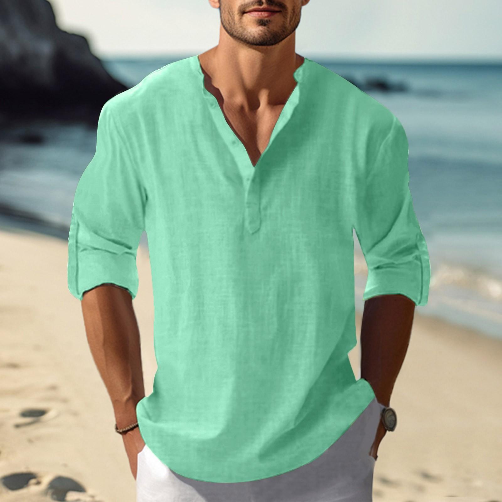 Мужская ретро повседневная свободная рубашка с короткими рукавами и принтом, модный топ с воротником-стойкой XXL зелёный
Мужская ретро повседневная свободная рубашка с короткими рукавами и принтом, модный топ с воротником-стойкой XXL зелёный