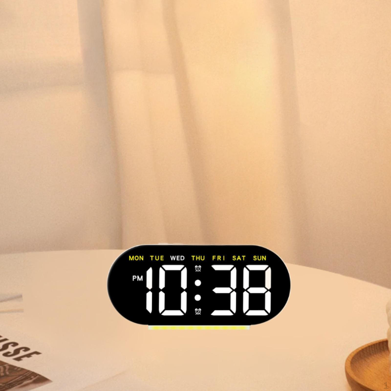 Будильник с отображением даты и недели, регулируемая температура света для спальни Yellow Light
Будильник с отображением даты и недели, регулируемая температура света для спальни Yellow Light