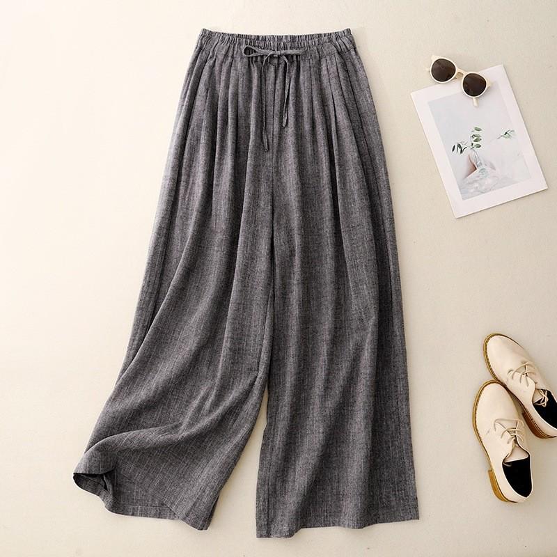 Женские хлопково-льняные брюки с широкими штанинами на шнуровке, с эластичной талией, однотонные, лето 2025, новые, литературные и ретро, повседневные, драпирующиеся, длинные 2XL серый
Женские хлопково-льняные брюки с широкими штанинами на шнуровке, с эластичной талией, однотонные, лето 2025, новые, литературные и ретро, повседневные, драпирующиеся, длинные 2XL серый