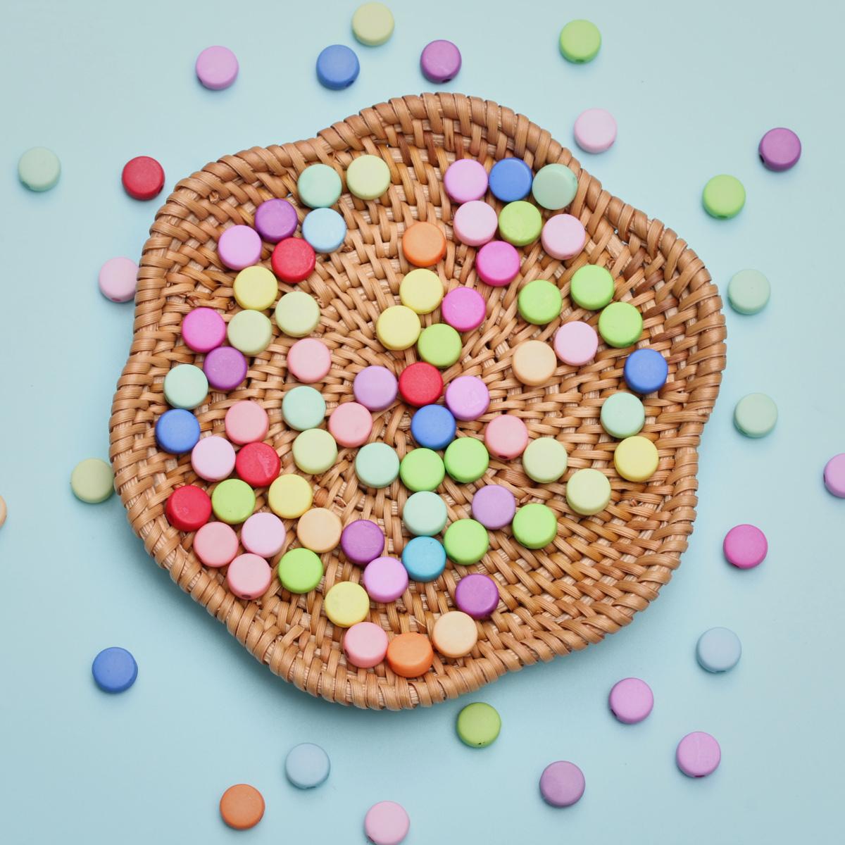 Hanmade Jewellery Making Single Hole 100Pcs 4*7mm Loose Beads DIY Accessories Fashion Necklace Bracelet Pendant Flat Round Acrylic Earring Keychain
Hanmade Jewellery Making Single Hole 100Pcs 4*7mm Loose Beads DIY Accessories Fashion Necklace Bracelet Pendant Flat Round Acrylic Earring Keychain