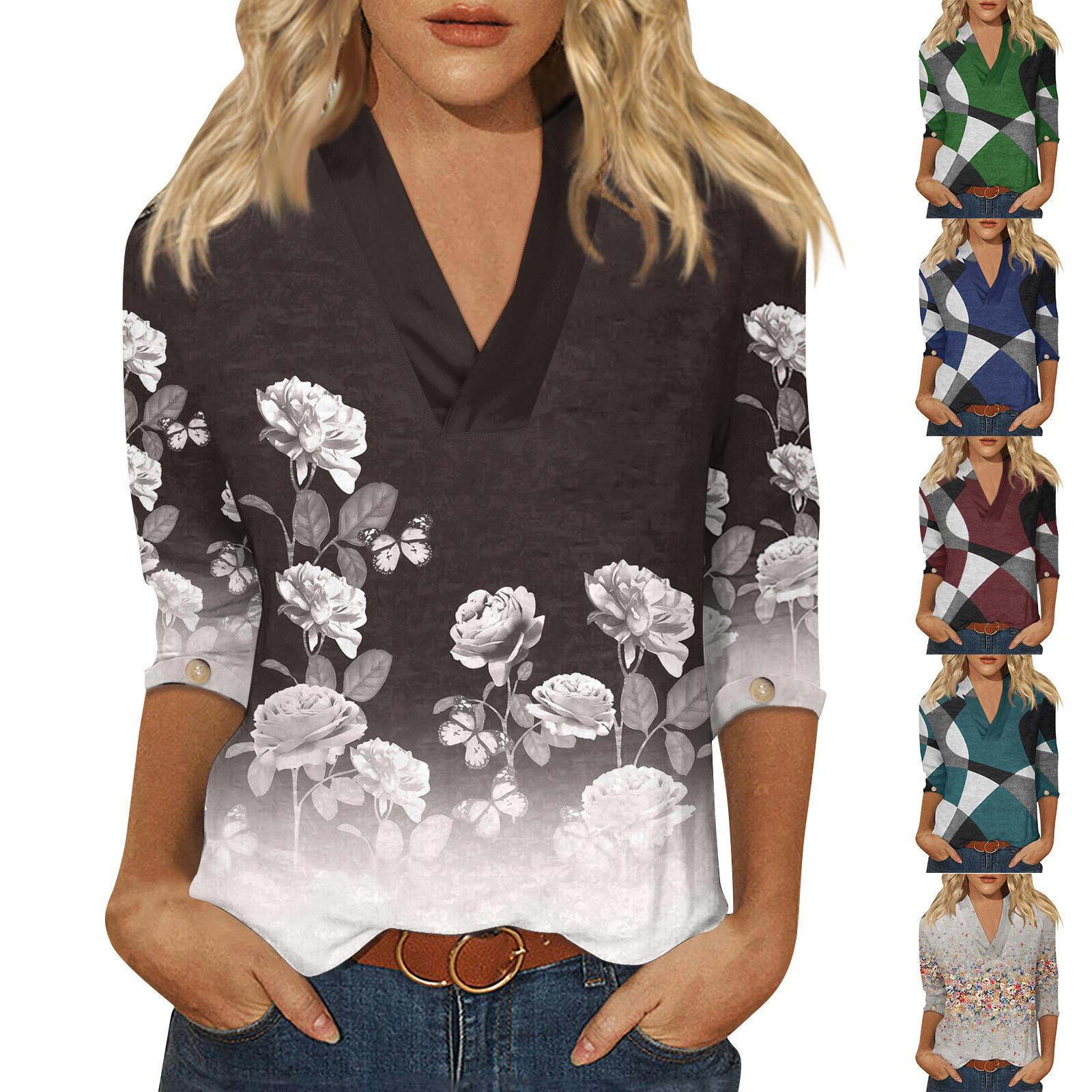 Женский модный повседневный пуловер с рукавом три четверти с принтом в китайском стиле с воротником-стойкой и v-образным вырезом, топ с рукавами 4/3, топ с неровным подолом One size
Женский модный повседневный пуловер с рукавом три четверти с принтом в китайском стиле с воротником-стойкой и v-образным вырезом, топ с рукавами 4/3, топ с неровным подолом One size