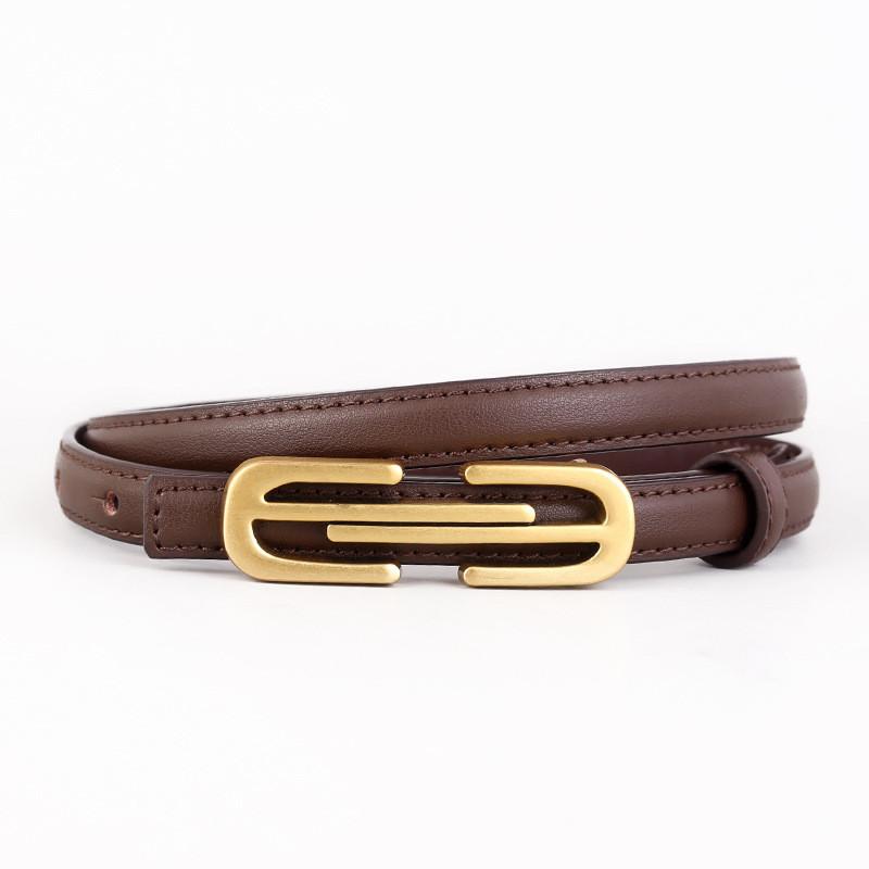Genuine Leather Womens Belt With Smooth Buckle For Casual And Office Wear кавовий
Genuine Leather Womens Belt With Smooth Buckle For Casual And Office Wear кавовий