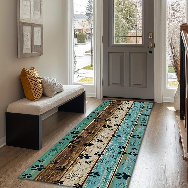 Vintage Dog Paw Print Runner Rug Retro Wooden Pet Paws Hallway Carpet Non Slip Long Floor Mat for Entryway Kitchen Home Decor 40X120CM
Vintage Dog Paw Print Runner Rug Retro Wooden Pet Paws Hallway Carpet Non Slip Long Floor Mat for Entryway Kitchen Home Decor 40X120CM