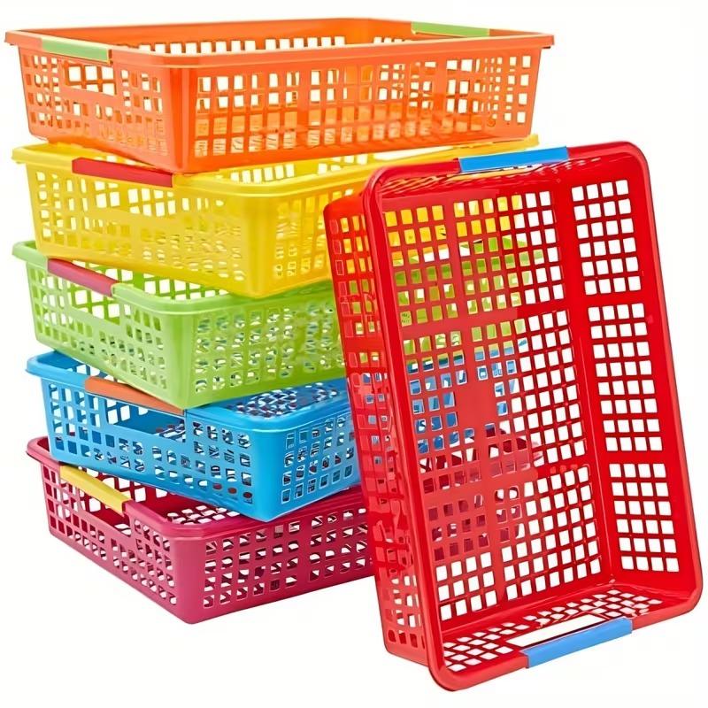 6 Pack Multi-Color Plastic Baskets Sets Versatile Portable Office A4 Document & Kitchen Draining Basket Toys Storage Organizer
6 Pack Multi-Color Plastic Baskets Sets Versatile Portable Office A4 Document & Kitchen Draining Basket Toys Storage Organizer