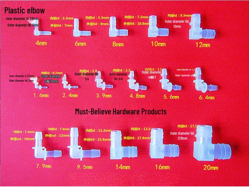 Пластиковый Г-образный коленчатый соединитель для шланга для водопроводных труб 2.4mm
Пластиковый Г-образный коленчатый соединитель для шланга для водопроводных труб 2.4mm