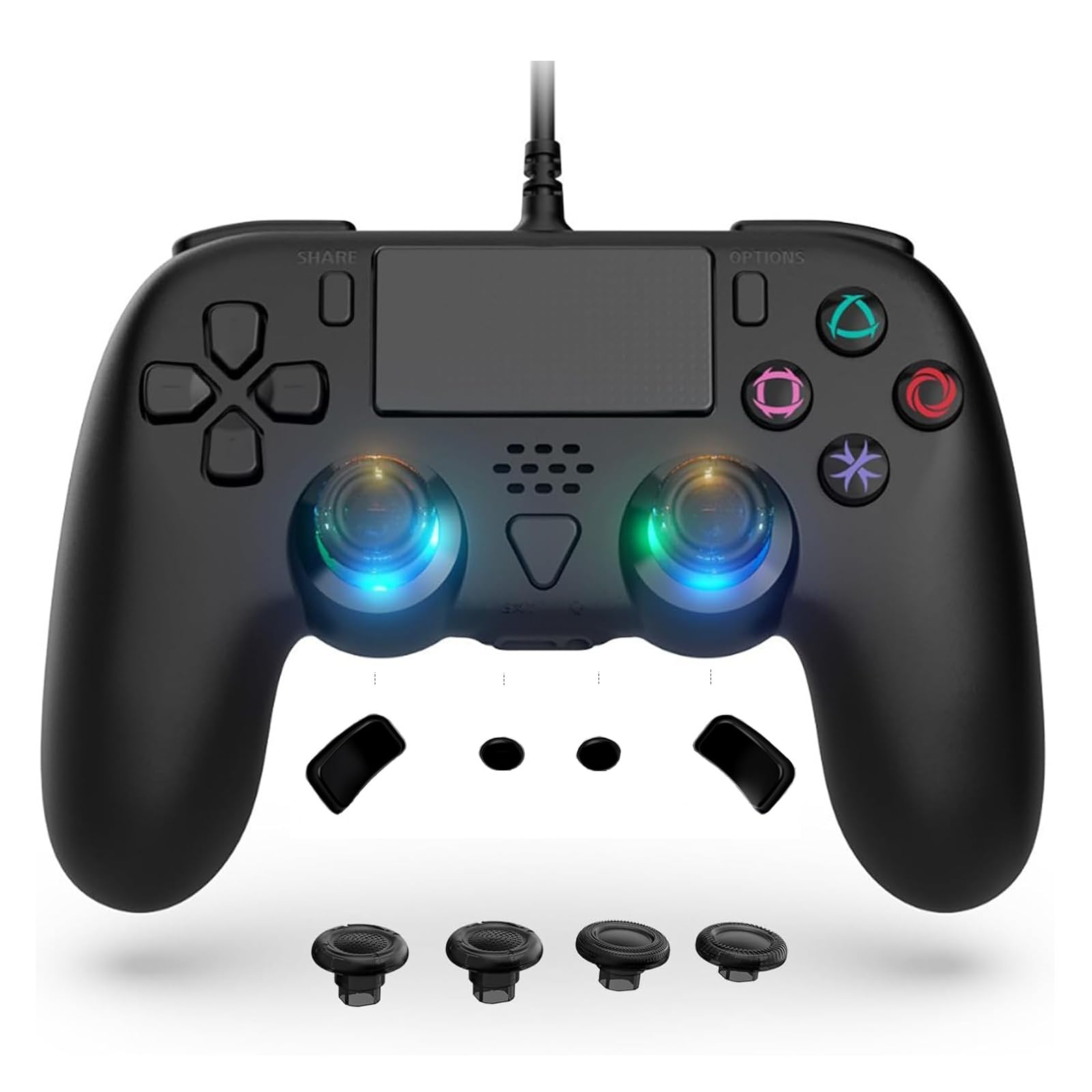 Wired Controller Compatible with PS 5 5 Wired Controller with Advanced Reverse Button with Fingers 2 2 Mid 5/PS Pro/PS Slim/PC - Built-in
Wired Controller Compatible with PS 5 5 Wired Controller with Advanced Reverse Button with Fingers 2 2 Mid 5/PS Pro/PS Slim/PC - Built-in