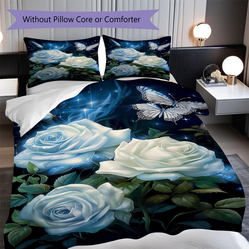 1PC Rose pattern Bedding Quilt Set Quilt Cover Pillowcase Home Decoration Birthday Gift (1 * duvet cover + 21 * pillowcase, without core) 135x200cm
1PC Rose pattern Bedding Quilt Set Quilt Cover Pillowcase Home Decoration Birthday Gift (1 * duvet cover + 21 * pillowcase, without core) 135x200cm