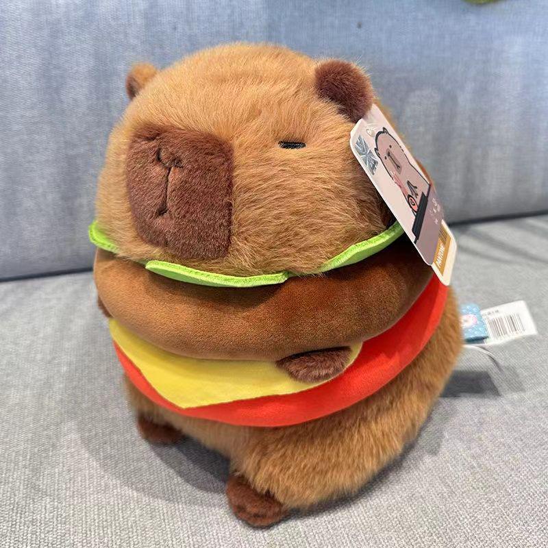 Cute Capybara Burger Plush Toy with Birthday Hat - Derpy Capybara Doll for Girlfriend Standard
Cute Capybara Burger Plush Toy with Birthday Hat - Derpy Capybara Doll for Girlfriend Standard