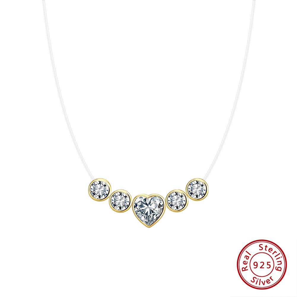 ORSA JEWELS Sparkling 925 Silver Simple Fishing Line Necklace with 8A Cubic Zirconia for Women Brilliant Chain Jewelry LZN30 золотий
ORSA JEWELS Sparkling 925 Silver Simple Fishing Line Necklace with 8A Cubic Zirconia for Women Brilliant Chain Jewelry LZN30 золотий