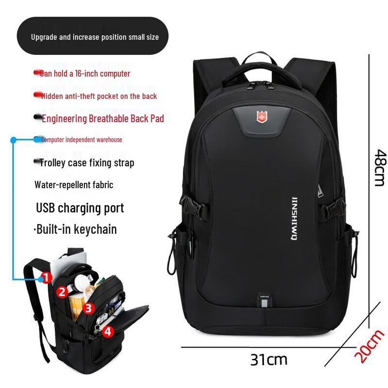 Li Shen Expandable Business Travel Backpack 31x20x48cm
Li Shen Expandable Business Travel Backpack 31x20x48cm