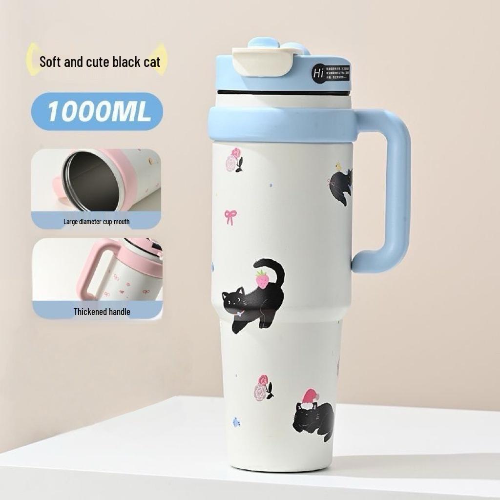 Giant Insulated Cup for Girls - High Capacity Ice Buster with Cute Pattern and Straw, New 2024 Style 1000ml
Giant Insulated Cup for Girls - High Capacity Ice Buster with Cute Pattern and Straw, New 2024 Style 1000ml