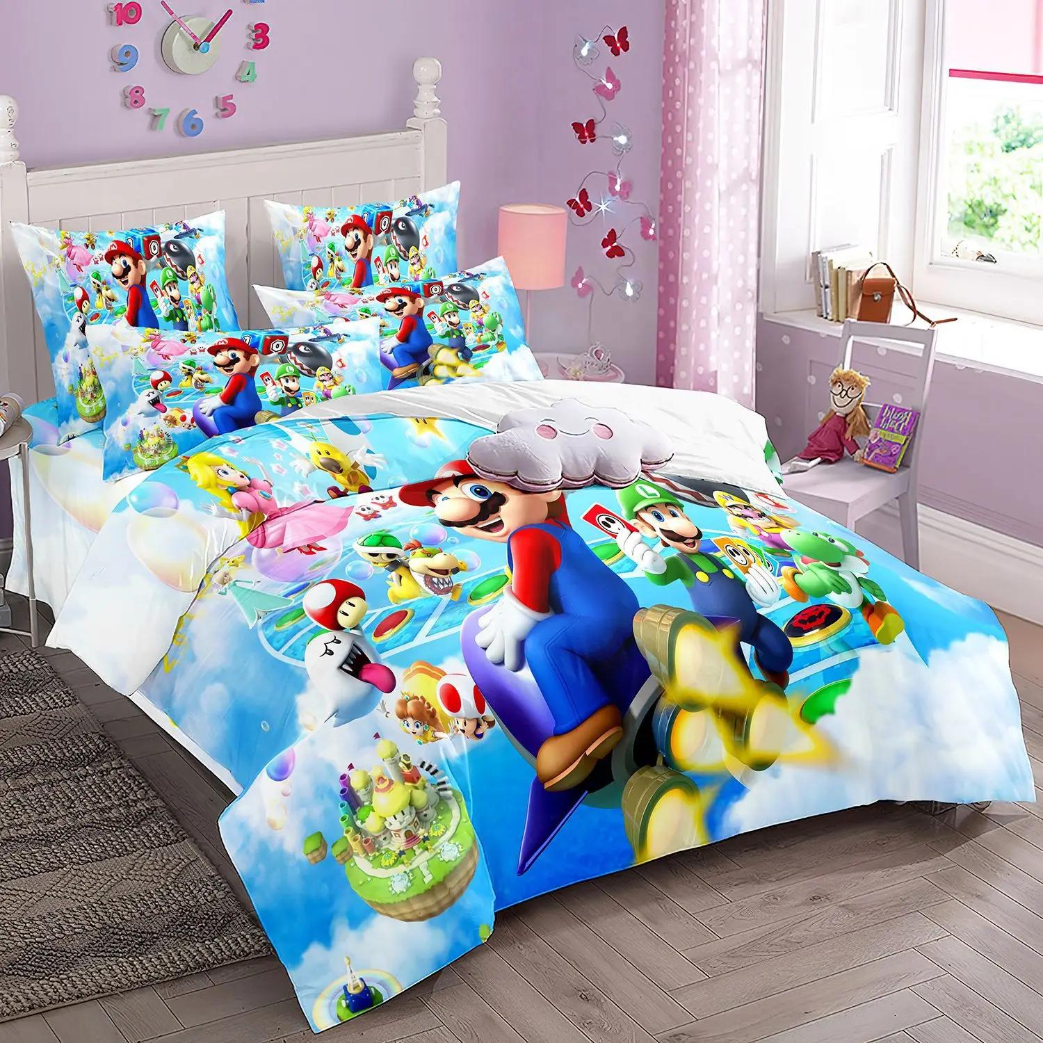 3D HD SuperS M-Mario Bedding Set Game Characters Super Bros Duvet CoverChildren s Quilt covers Pillowcase 2/3Pcs Single Twin 150*200cm 3pcs
3D HD SuperS M-Mario Bedding Set Game Characters Super Bros Duvet CoverChildren s Quilt covers Pillowcase 2/3Pcs Single Twin 150*200cm 3pcs