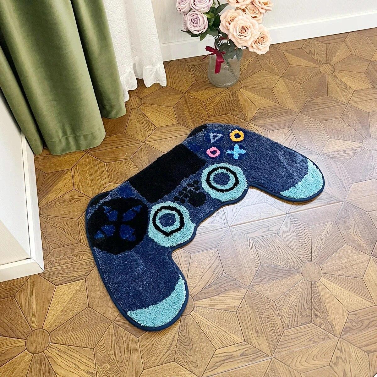 Gamer Controller Shaped Tufted Rug Plush Comfort Non-Slip Game Room Decor Durable Easy Care Vibrant Colors Kids Teens Bedroom 81X50CM
Gamer Controller Shaped Tufted Rug Plush Comfort Non-Slip Game Room Decor Durable Easy Care Vibrant Colors Kids Teens Bedroom 81X50CM