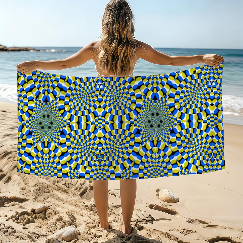 3D O-Optical Illusion Towel Beach Towel Oversized Quick Dry Towel Absorbent Soft Swim BeachTowels for Men Women W40*H60(CM)
3D O-Optical Illusion Towel Beach Towel Oversized Quick Dry Towel Absorbent Soft Swim BeachTowels for Men Women W40*H60(CM)