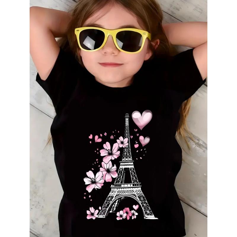 European sizes Fashionable Heart Tower T-Shirt for Girls, Perfect for Casual Wear in Spring And Summer, Featuring a Stylish O-Neck Design 164cm чорний
European sizes Fashionable Heart Tower T-Shirt for Girls, Perfect for Casual Wear in Spring And Summer, Featuring a Stylish O-Neck Design 164cm чорний