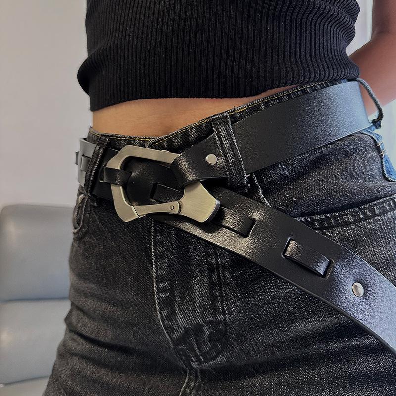Belt Leather Logo Hardware Buckle Belt Gender-neutral Men s and Women s Cowhide Belt 110cm чорний
Belt Leather Logo Hardware Buckle Belt Gender-neutral Men s and Women s Cowhide Belt 110cm чорний