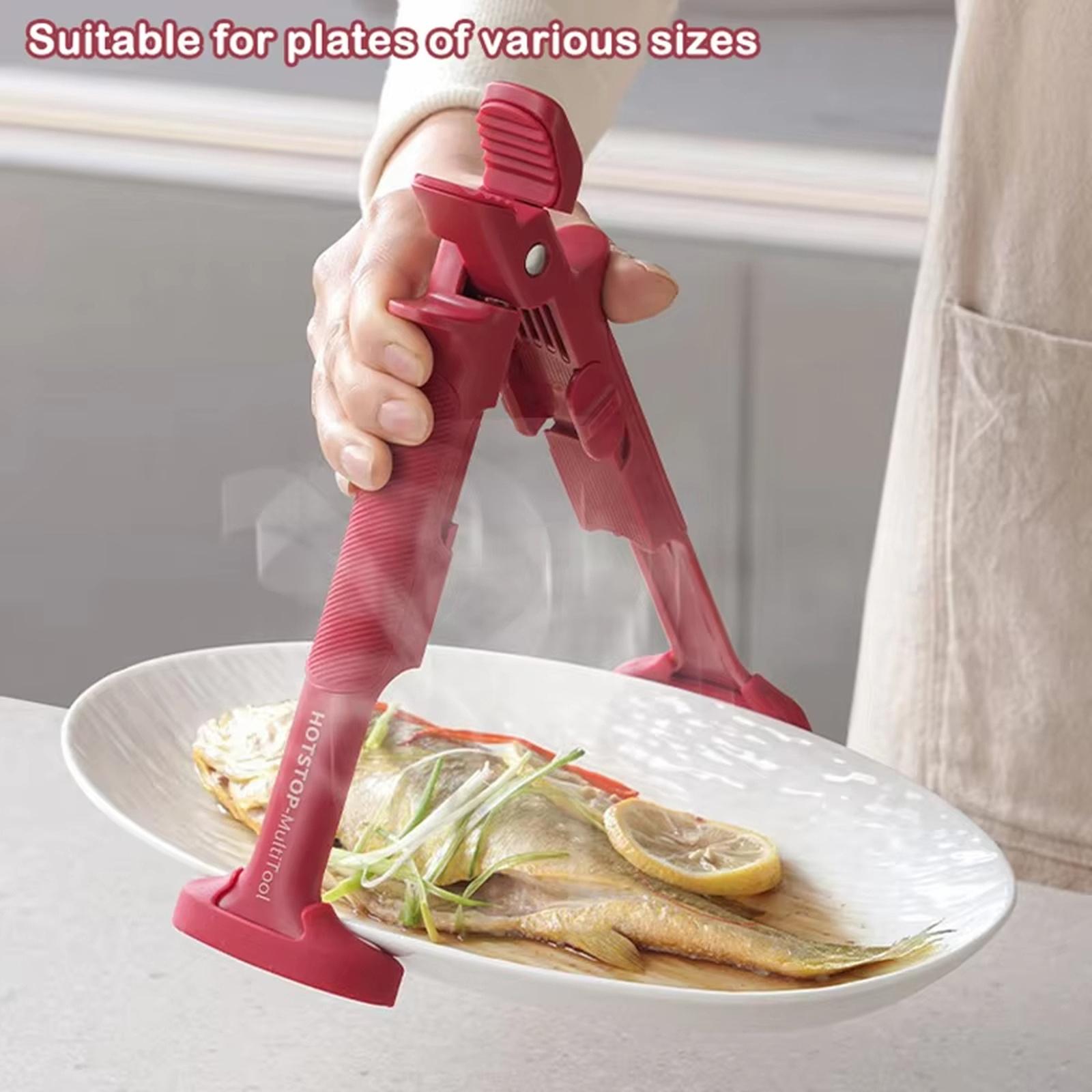 2 in 1 -Scald Bowl Clip Silicone Non- Kitchen Tong for Steaming one size червоний
2 in 1 -Scald Bowl Clip Silicone Non- Kitchen Tong for Steaming one size червоний