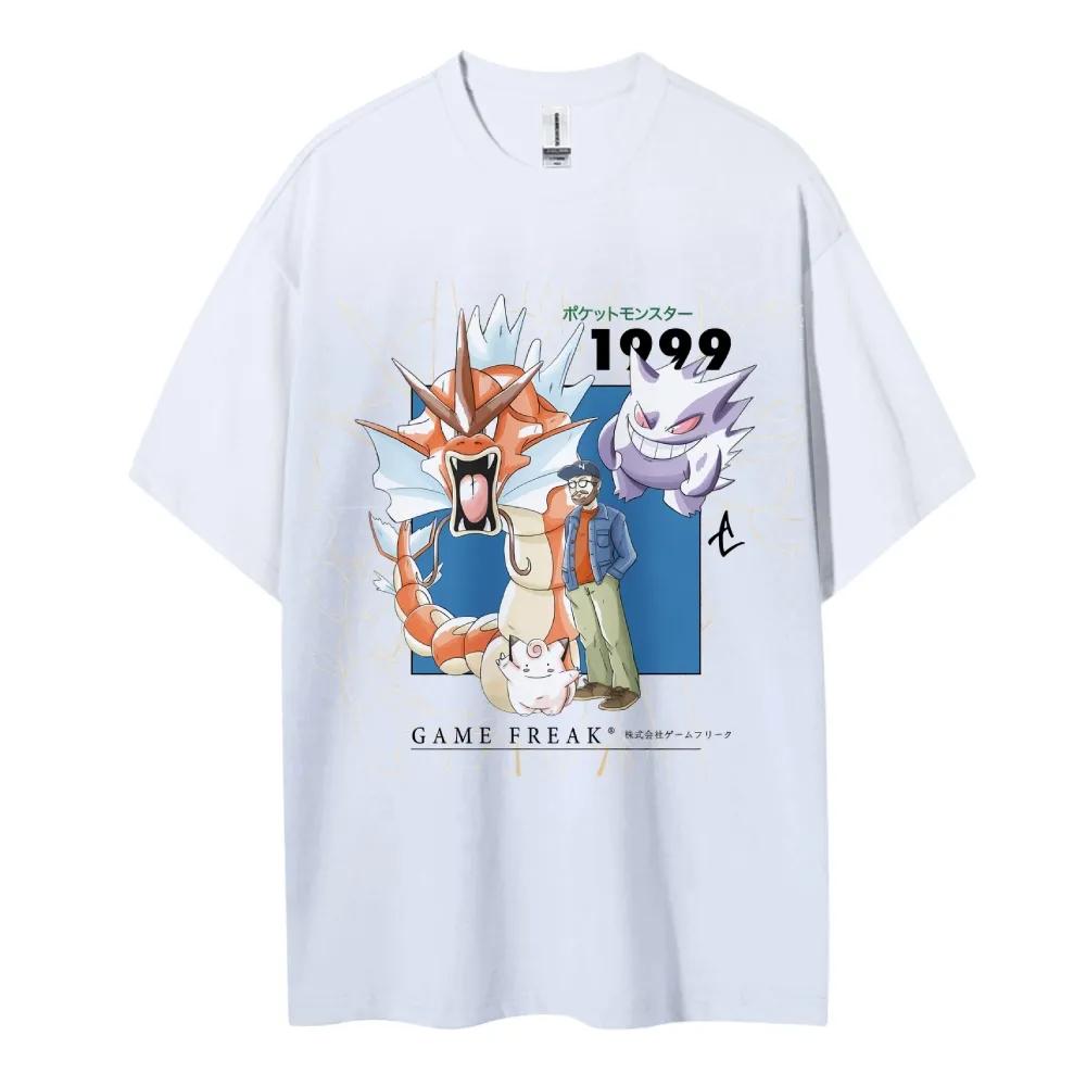 Pokemon 1999 Retro Gengar Gyarados Game Freak Vintage Anime T Shirt 2025 Summer Unisex Cotton Loose Fit Streetwear Casual Top S
Pokemon 1999 Retro Gengar Gyarados Game Freak Vintage Anime T Shirt 2025 Summer Unisex Cotton Loose Fit Streetwear Casual Top S