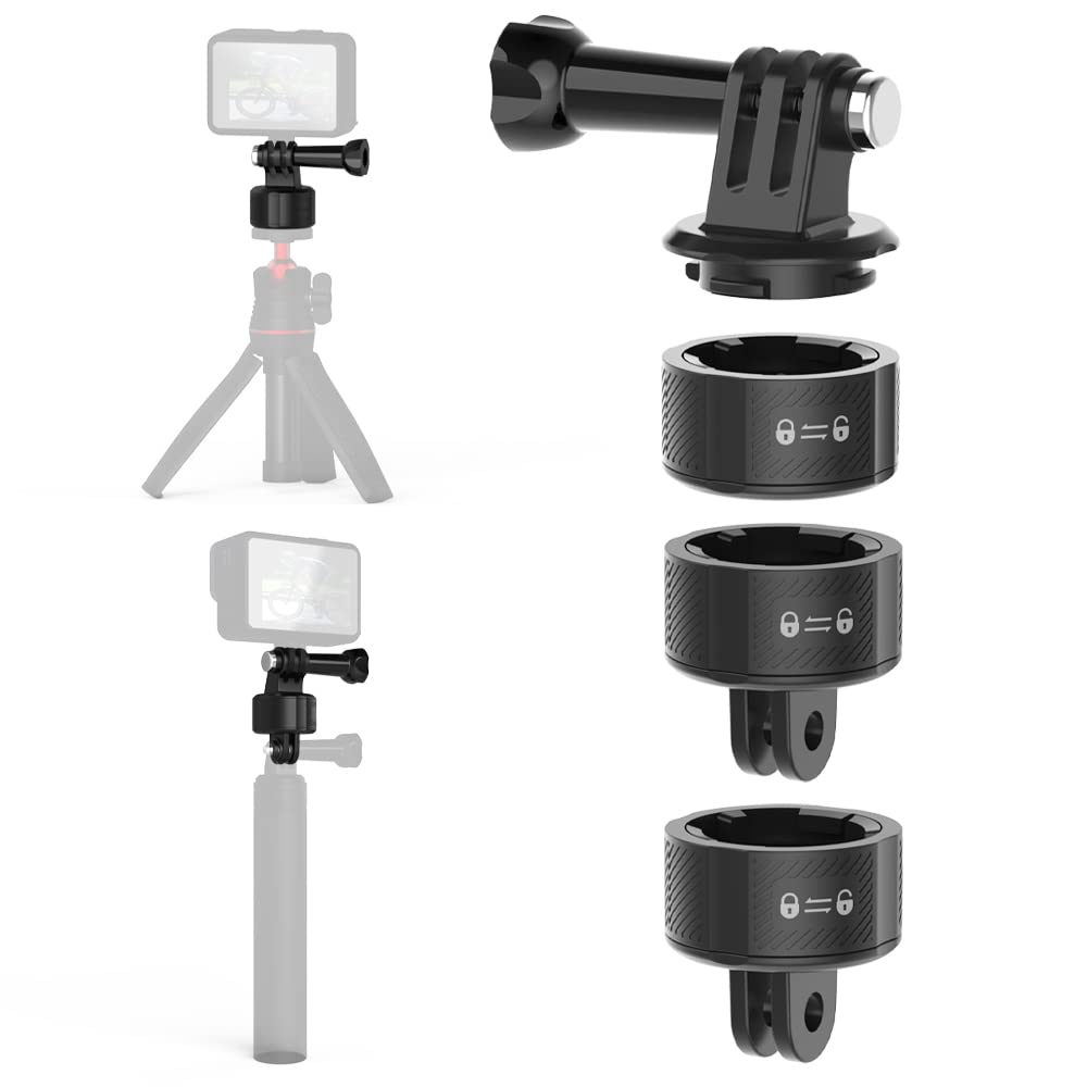 SUREWO Quick Release Base Mount Kit for Magnetic Suction Swivel Lock Adapter Compatible with GoPro Hero 12 11 10 9 8 7 6 5 DJI Osmo Action Quick
SUREWO Quick Release Base Mount Kit for Magnetic Suction Swivel Lock Adapter Compatible with GoPro Hero 12 11 10 9 8 7 6 5 DJI Osmo Action Quick