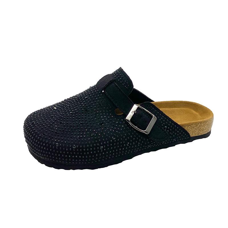 European goods full of diamond bag head high-end slippers 22 new sandals summer wear lazy Murray shoes half drag 35 чёрный
European goods full of diamond bag head high-end slippers 22 new sandals summer wear lazy Murray shoes half drag 35 чёрный