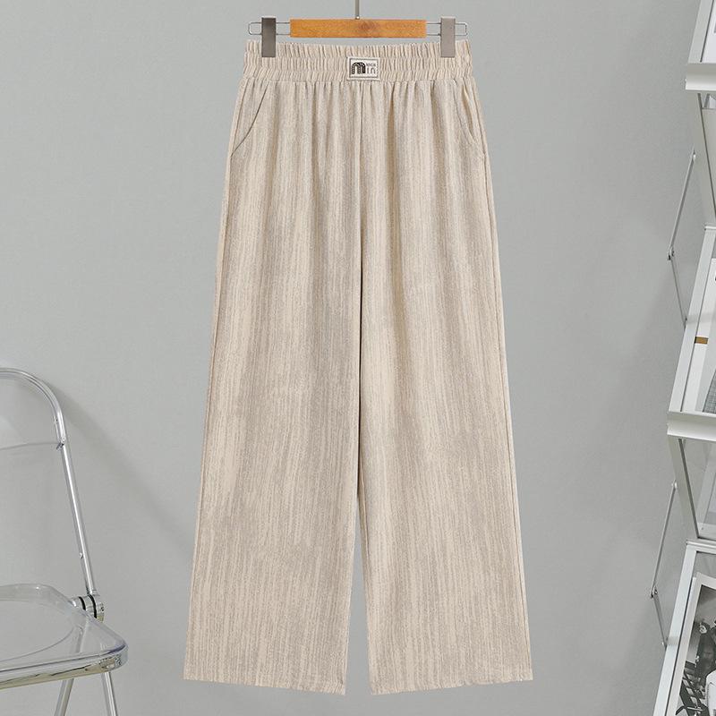 Summer Ice Silk Pants for Middle-aged & Elderly Women - Lightweight, Loose, and Comfortable Nine-point Casual Wear 5XL (145-155 jin)
Summer Ice Silk Pants for Middle-aged & Elderly Women - Lightweight, Loose, and Comfortable Nine-point Casual Wear 5XL (145-155 jin)