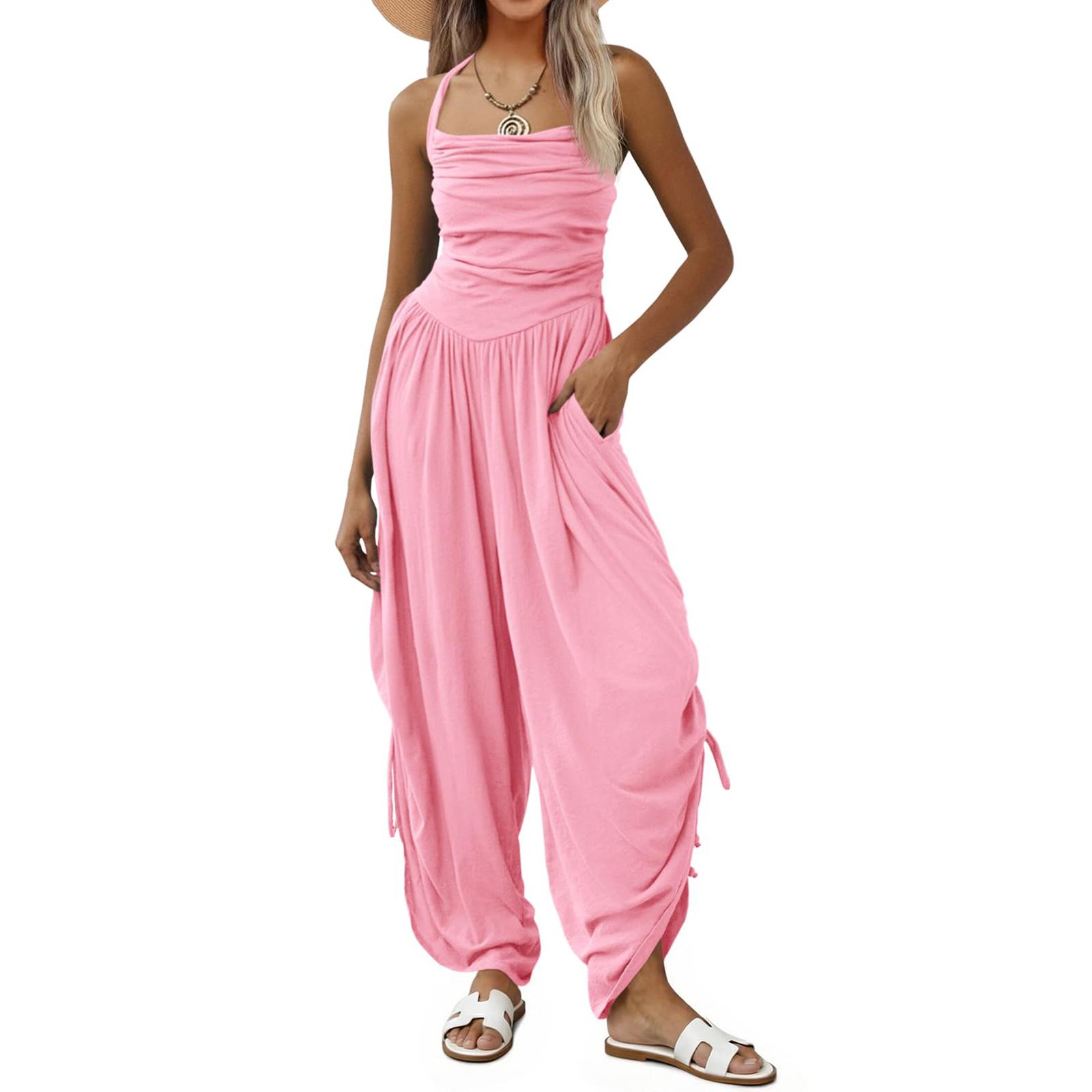 Women s Color Casual Fashionable Pocket Jumpsuit XL рожевий
Women s Color Casual Fashionable Pocket Jumpsuit XL рожевий