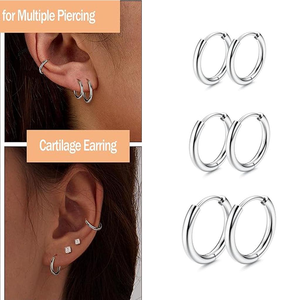 Stainless Steel Zirconia Ear Cuff & Stud Earrings Set – Elegant European & American Design
Stainless Steel Zirconia Ear Cuff & Stud Earrings Set – Elegant European & American Design