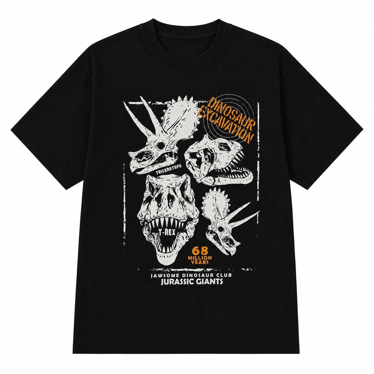 Dinosaur T-T-Shirt T-Rex Triceratops Fossil Graphic Tee Mens Black Cotton UK S
Dinosaur T-T-Shirt T-Rex Triceratops Fossil Graphic Tee Mens Black Cotton UK S